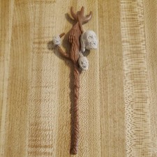 1985 Vintage Star Wars Amanaman POTF LAST 17 Action Figure Skull Staff Weapon picture