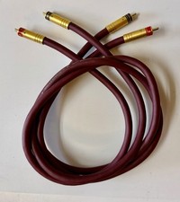 AudioQuest Ruby x3 Hyperlitz Interconnect HiFi Audiophile RCA Cables 1m - Exc+ picture