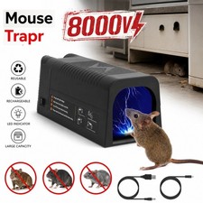 8000V Electronic Mouse Trap Control Kill Big Rat Pest Electric Rodent Zapper picture