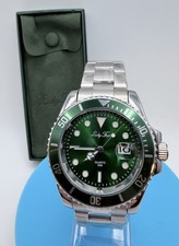 Lucky Fours Baretta Men's Watch Green Bezel Green  Dial  Stainless Steel New picture