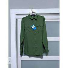 Men's Columbia Canteen Green L/S Fishing Shirt Omni-Shade sz M Med  NWT NEW picture