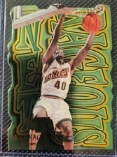 1996-97 Fleer Metal Net-Rageous Shawn Kemp #6 SSP Die-Cut Seattle Supersonics picture