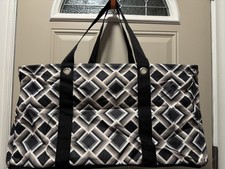Thirty-One Large Utility Tote - Brand New In Package - Deco Diamond picture