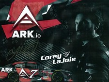 COREY LAJOIE ***AUTOGRAPHED*** #7 ARK IO CUP SERIES HERO CARD picture