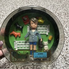 Vintage 1965 Hasbro Dolly Darlings John and His Pets Hat Box Series Complete Set picture