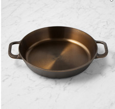 Smithey Seasoned Cast Iron Dual Handle Skillet Heavy Duty Frying Pan Cookware picture