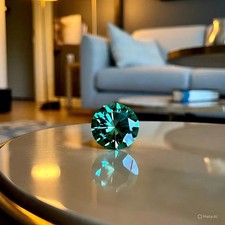 Certified Natural  1.00 Ct Green  Diamond Round Cut VVS1 D Grade Loose Gemstone picture