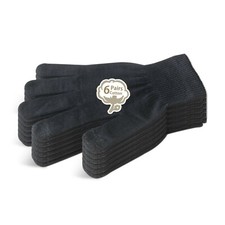 EvridWear Unisex Moisturizing Cotton Touchscreen Lightweight Gloves 6 Prs picture