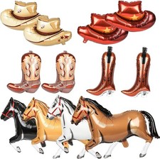 4 Pcs Cowboy Hat Balloons for Western Cowboy Birthday Party Decorations, 4 Pcs picture