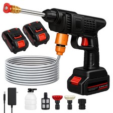 Portable Cordless Electric High Pressure Water Spray Gun Car Washer Cleaner Tool picture