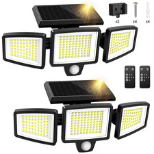 2PCS Solar Lights Outdoor - 210 LED 2500LM Waterproof Motion Sensor Security Lig picture