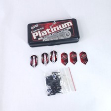 Vintage Dart World Platinum by Caesar Tungsten Darts in Case w/Parts - Open Box picture
