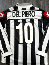 Authentic Lotto Juventus 2001/2002 Long Sleeve Home Shirt DEL PIERO 10 Medium picture