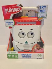 NIB Playskool Rockin’ Robot Toy with Sing-Along Microphone, Songs & Lights picture