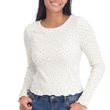 Aéropostale Women's Shrunken Tee Size L Floral picture