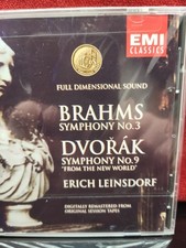 Brahms / Dvorak  / Leinsdorf - Symphony No 3 & 9 (CD, 1995, EMI) Brand New picture