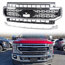 Chrome Front Grille For 2020-2022 Ford F250/F-250 F350/F-350 Super Duty Lariat picture