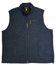 NEW Orvis Trout Bum Full Zoo Fleece Vest Men’s XL Midnight Chest Zip Pocket picture