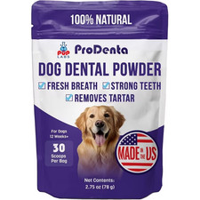 Pup Labs ProDenta Dog Dental Powder 30 Scoops Natural Breath Freshener Teeth picture