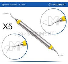 New 5 X DENTAL SPOON EXCAVATOR RESTORATIVE INSTRUMENTS SPOON EXCAVATORS picture