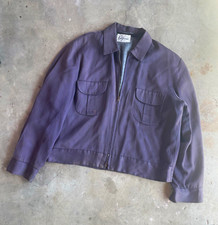 True vintage 40’s gabardine rockabilly jacket, muted mauve color picture
