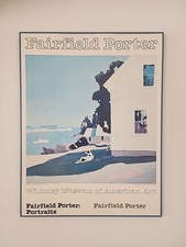 Rare Lithographic Poster Fairfield Porter Maine Island Farmhouse Whitney  1984 picture