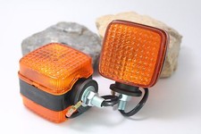 2 Pcs Turn Signal Light Flasher Lamp Tractor Yanmar Kubota other Squre 2x2