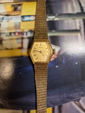 Seiko Ladies Vintage Cocktail Watch Mechanical Wind Up Gold Tone picture