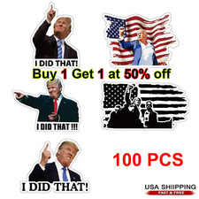 100Pcs Trump Stickers I Did That Gas Pump Stickers Waterproof High Quality Vinyl picture