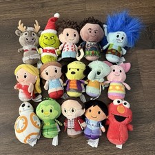 Hallmark Itty Bittys Lot of 15 Disney Grinch Star Wars Elmo Plush picture