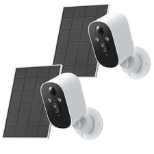 2PCS 1080P Wireless Security Camera 2K WiFi Solar Battery Power Camera Outdoor picture