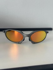 Oakley Vintage Romeo Metal Gray Frame Orange Polarized Lenses Sunglasses picture