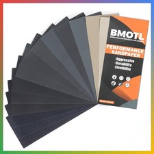 Sandpaper Sheets Wet Dry 42Pc Assorted Grit 120 5000 Wood Metal Auto picture