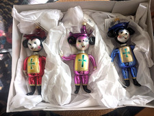 Radko Disney Mickey Musketeer Set of 3 Italian, Blue Artist Signed 1996 picture
