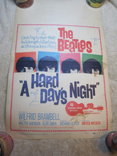 Vintage The Beatles A Hard Days Night Movie Window Card picture