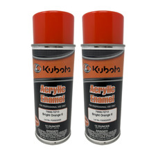Two Pack Genuine OEM Kubota 70000-73713 Bright Orange II Touch Up Spray Paint picture