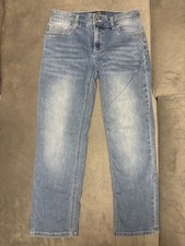 Chico's So Slimming Women’s Girlfriend Slim Cropped Jeans Blue Light Wash picture