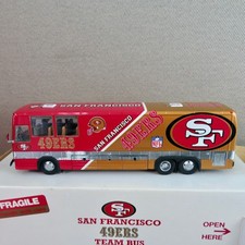DANBURY MINT SAN FRANCISCO 49ERS TEAM BUS NEW RARE 1/24 picture