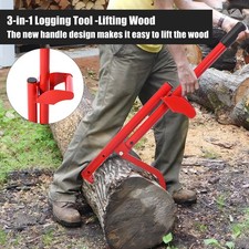 3 In 1 Logging Tool Cant Hook Log Hauler Timberjack Forestry Hand Tool Red picture