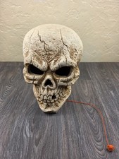Light Up Big Skeleton Head Skull Color Changing Decoration picture