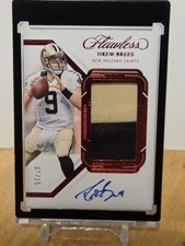 Drew Brees 2023 Panini Flawless Ruby Patch Auto #7/15 HOF Saints picture