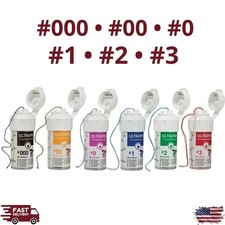 Ultrapak Dental Gingival Retraction Cord Packing #000/00/0/1/2/3 Cotton Plain picture