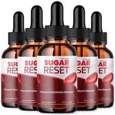 (5 Pack) Sugar Reset Drops Blood Health Support Formula SugarReset 150 Servings picture