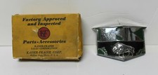 New OEM Heraldic Crest Hood Ornament 208555 1951 Frazer/1951-53 Kaiser Deluxe SC picture