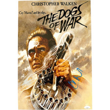 CHRISTOPHER WALKEN SIGNED THE DOGS OF WAR 12X18 MOVIE POSTER PHOTO JSA picture