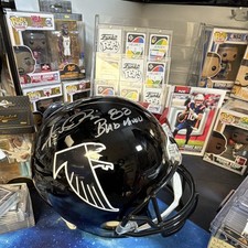 Andre Risen Signed Falcons Helmet “Bad Moon” inscription Auto SS COA picture