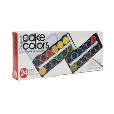 Holbein Cake Colors Opaque Watercolor Paint Set 24 Colors + Chinese White Japan picture