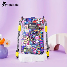 tokidoki Midnight Metropolis Crossbody Bag Colorful Neon AOP Phone Sling Bag picture