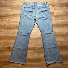 Diesel Zaf Jeans Mens 34x30 Blue Light Wash Bootcut Flare Stretch Made in Italy picture