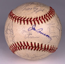 1988 Oakland Athletics World Series Game Used Team Signed Baseball LOA 26977 picture